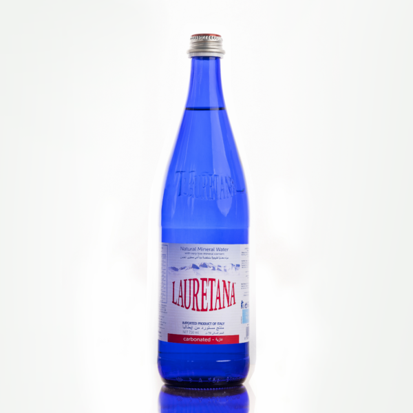 Lauretana Sparkling Water Blue Glass Bottle 750ml x 6 bottles