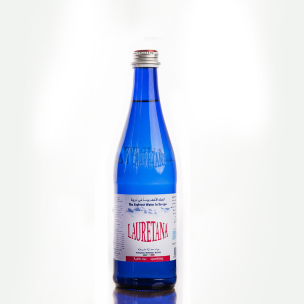 Lauretana Sparkling Water Blue Glass Bottle 500 ml x 20